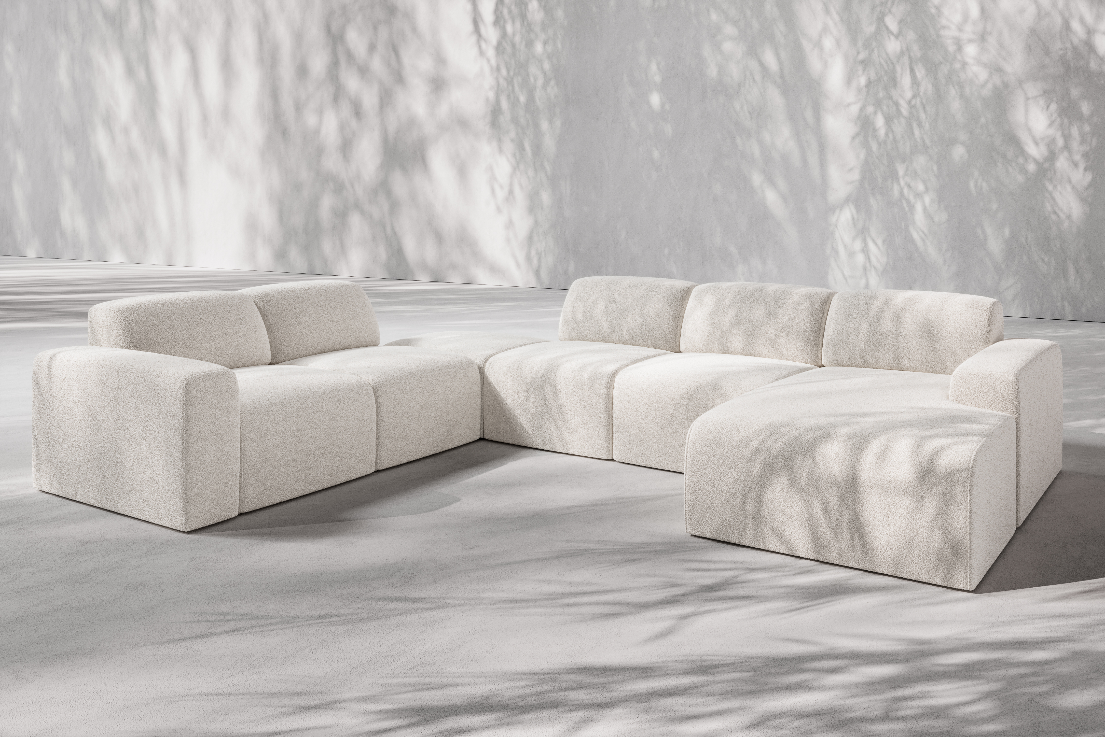 Sofy modułowe w nowoczesnym salonie